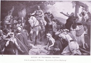 Rückkehr der siegreichen Teutonen von Franz (after) Hanfstaengl