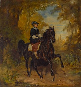 Kaiserin Elisabeth von Österreich zu Pferd
