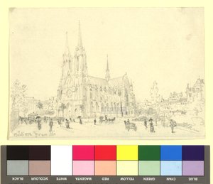 9., Rooseveltplatz - Votivkirche (Seitenansicht) von Franz Alt