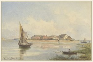 Ansicht der Lagune in Venedig