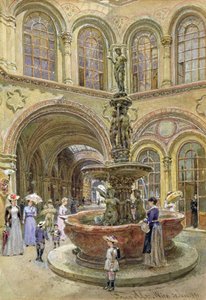 Das Bank- und Börsengebäude, Herrengasse, Wien, 1891 von Franz Alt