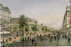 Die Wiener Oper kurz nach der Fertigstellung