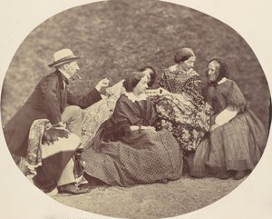 [Mathias Höusermann, Marie Antoine, Elise Höusermann und Pepe Wöss], 1850er-60er Jahre von Franz Antoine