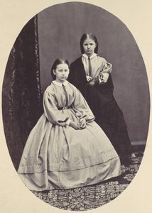 [Porträt von zwei Mädchen], 1850er-60er Jahre