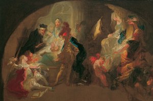 Allegorie auf die Erziehung eines Kavaliers von Franz Anton Maulbertsch