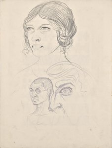 Porträtstudien Rosa und Walter Barwig von Franz Barwig der Ältere