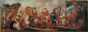 Die Überführung der Bundeslade durch den singenden und tanzenden David von Franz Carl Remp