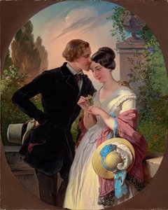 Faust und Gretchen im 19. Jahrhundert von Franz Dobiaschofsky