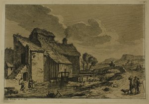 Die Mühle am Bach von Franz Edmund Weirotter