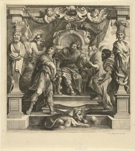 Streit von Achilles mit Agamemnon von Franz Ertinger