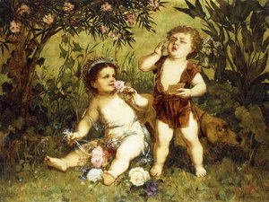 Tollende Putti