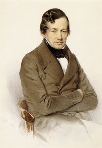 Porträt von Anton Diabelli, sitzend, halbe Länge, 1842