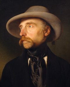 Porträt des Malers Franz Wipplinger (1762-1812), Gemälde von Franz Eybl (1806-1880)