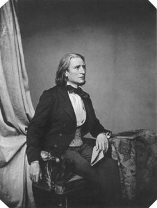 Franz Liszt, ungarischer Komponist und Pianist, um 1860