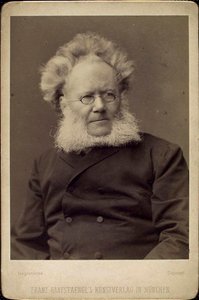 Henrik Ibsen, norwegischer Dramatiker und Dichter, spätes 19. oder frühes 20. Jahrhundert von Franz Hanfstaengl