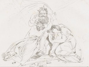 Der Tod des Oedipus, 1806 von Franz Hegi