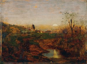 Abenddämmerung in Moorlandschaft von Franz Hoffmann von Fallersleben