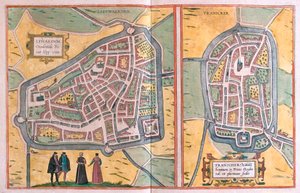 Franeker, Niederlande (Gravur) von Franz Hogenberg
