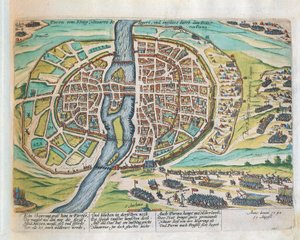 König Heinrich von Navarra belagert Paris, August 1590