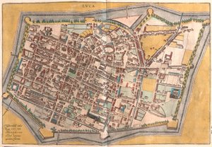 Lucca, Italien (Gravur)