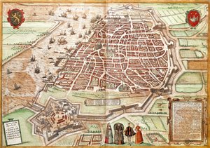Karte von Antwerpen (Gravur)