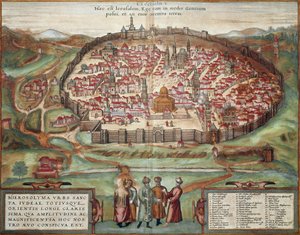 Karte von Jerusalem