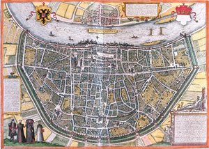 Plan von Köln (Colonia Agrippa), Deutschland