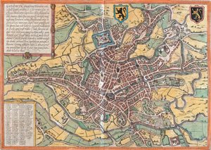 Plan von Gent, Belgien von Franz Hogenberg