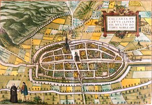 Plan von Kalkar, Deutschland von Franz Hogenberg