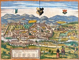 Plan von Kempten, Deutschland von Franz Hogenberg