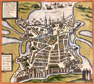 Plan von La Rochelle, Frankreich
