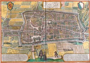 Plan von Maastricht (Traiectum), Niederlande (Radierung)