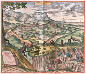 Velletri, Italien (Gravur)