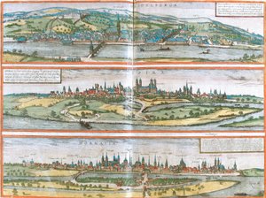 Ansicht von Heidelberg, Speyer und Worms, Deutschland von Franz Hogenberg