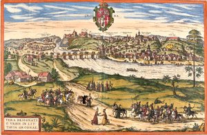 Ansicht von Hrodna oder Grodno, Belarus