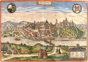 Ansicht von Meißen (Misena), Deutschland