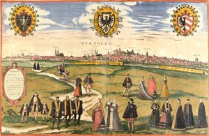 Ansicht von Nürnberg, Deutschland von Franz Hogenberg