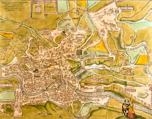 Ansicht von Rom, Italien von Franz Hogenberg