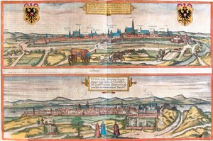 Ansichten von Wien, Österreich und Budapest, Ungarn von Franz Hogenberg