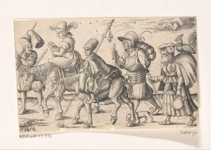 Soldaten und Marketenderinnen von Franz Isaac Brun
