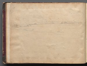 Album mit Ansichten von Rom und Umgebung, Landschaftsstudien, Seite 03b: Römische Panoramalandschaft