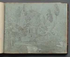 Album mit Ansichten von Rom und Umgebung, Landschaftsstudien, Seite 05a: Saint Isidoro