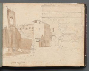 Album mit Ansichten von Rom und Umgebung, Landschaftsstudien, Seite 11a: Porta Maggiore