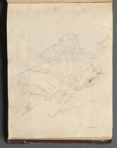 Album mit Ansichten von Rom und Umgebung, Landschaftsstudien, Seite 14a: Cervera