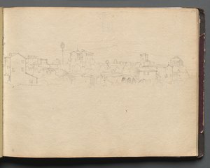 Album mit Ansichten von Rom und Umgebung, Landschaftsstudien, Seite 16a: Römische Ansicht