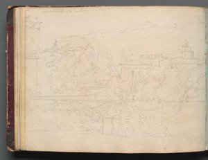 Album mit Ansichten von Rom und Umgebung, Landschaftsstudien, Seite 16b: Römische Ansicht