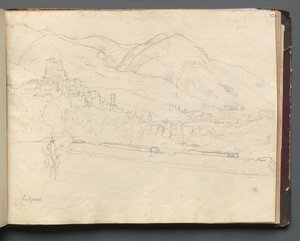 Album mit Ansichten von Rom und Umgebung, Landschaftsstudien, Seite 42a: Römische Landschaft