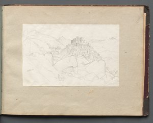 Album mit Ansichten von Rom und Umgebung, Landschaftsstudien, Seite 53a: Vivaro