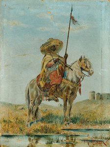 Mexikaner zu Pferd von Franz Josef Georg Illem
