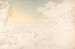 Innere Ansicht des Kolosseums, spätes 18. - frühes 19. Jahrhundert von Franz Kaisermann